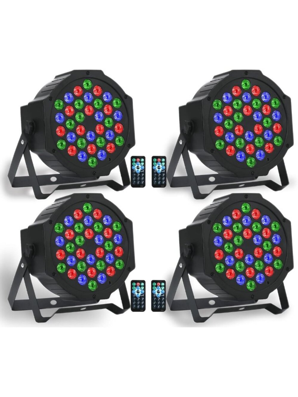 36 LED RGB Stage Lights with Sound Activation & DMX Control for Parties & Events